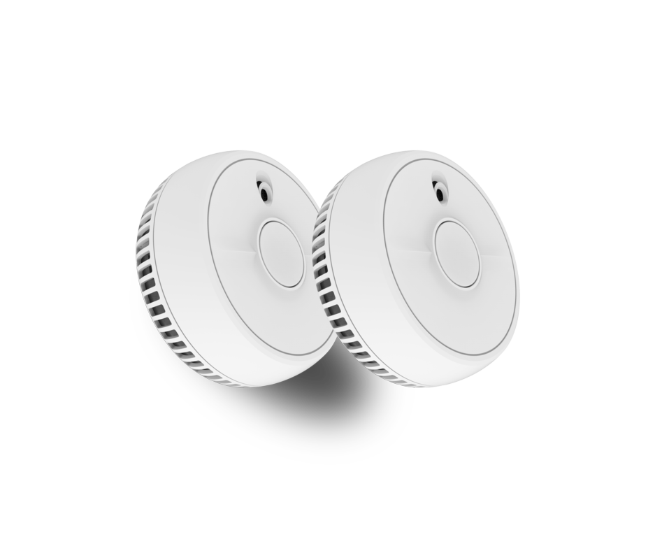 Smoke Alarm With 1 Year Battery - Twin Pack