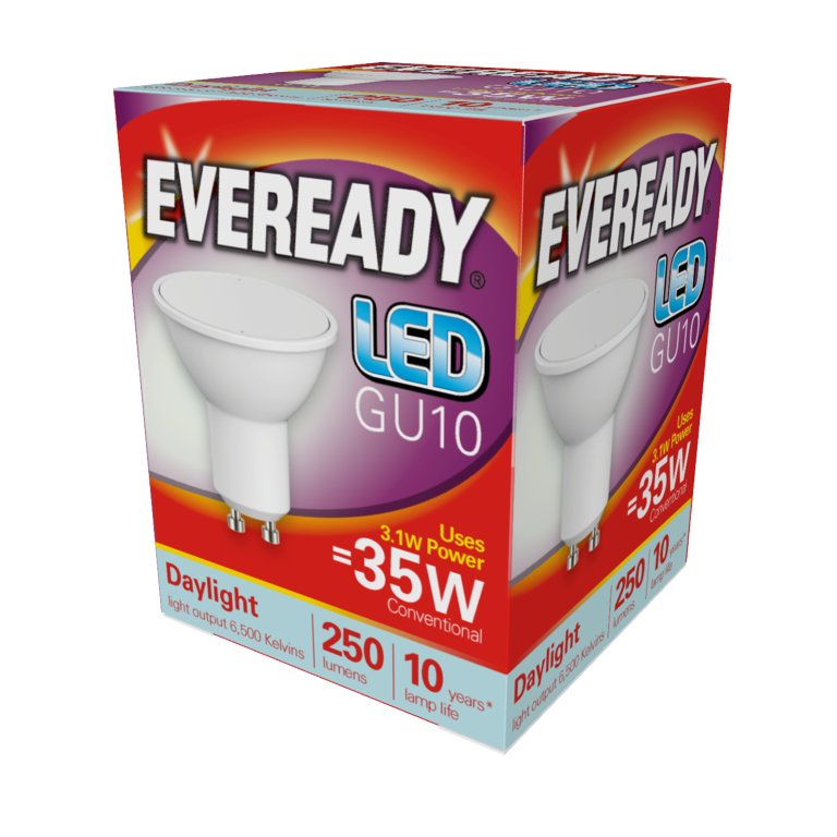 LED GU10 3W - 250lm Daylight 6500k