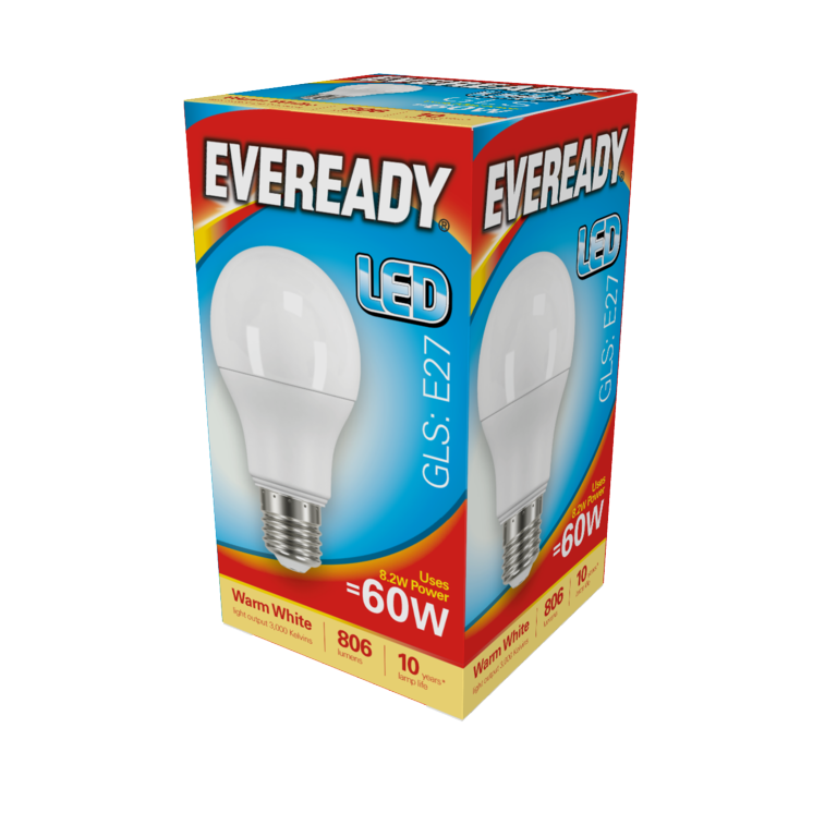 LED GLS 9.6w - 806lm Warm White 3000k E27