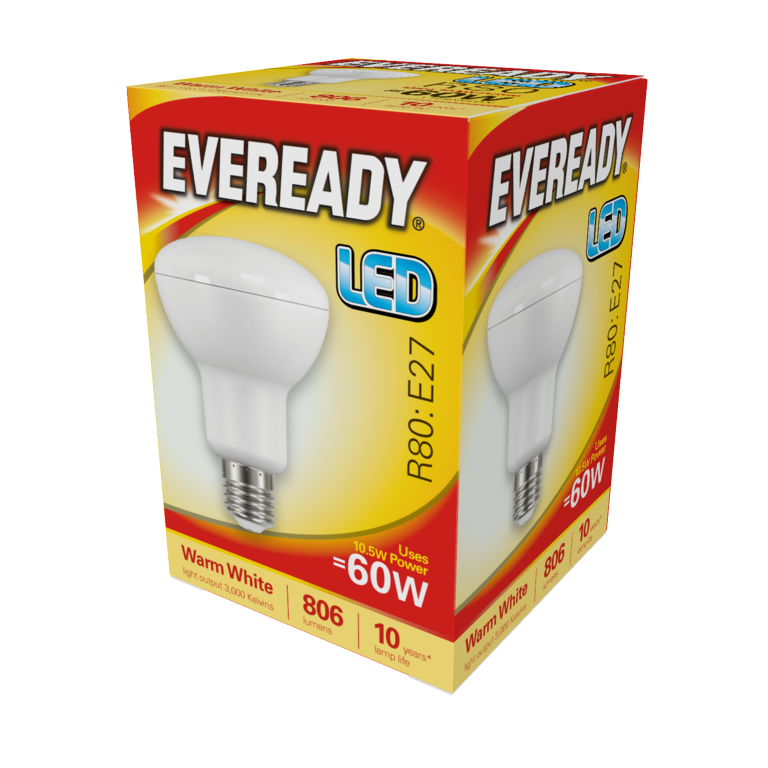 LED R80 10.5W - 806lm Warm White 3000k E27