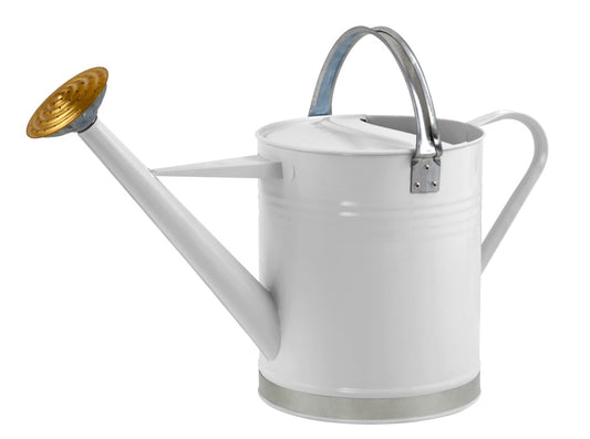 Metal Watering Can - Cream  2 Gallon