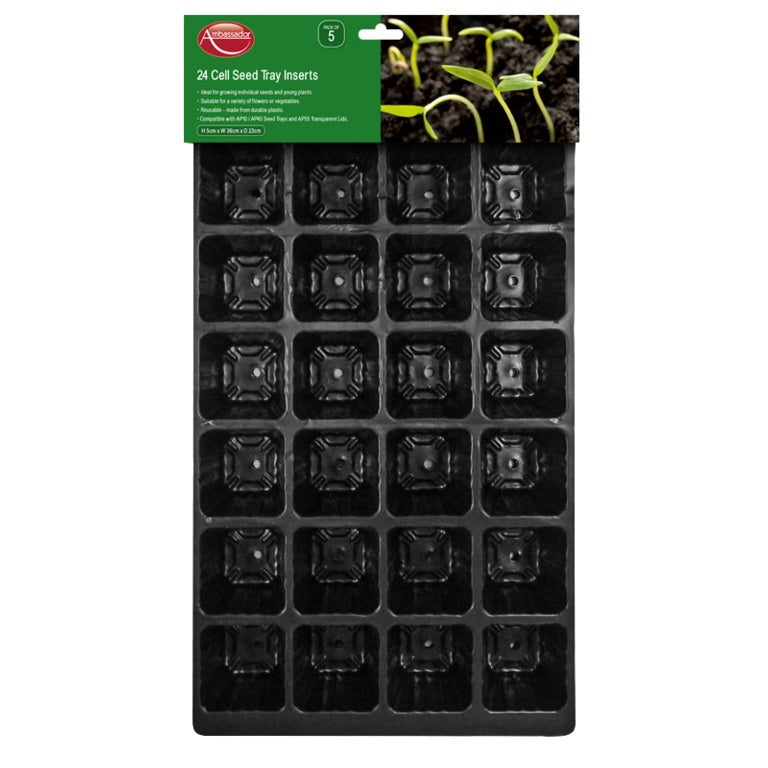 Seed Tray Inserts Pack 5 - 24 Cell