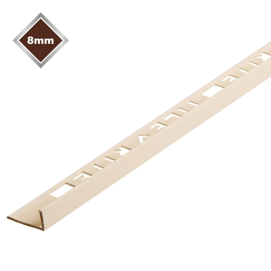 8mm L Profile PVCTile Trim - Soft Peach