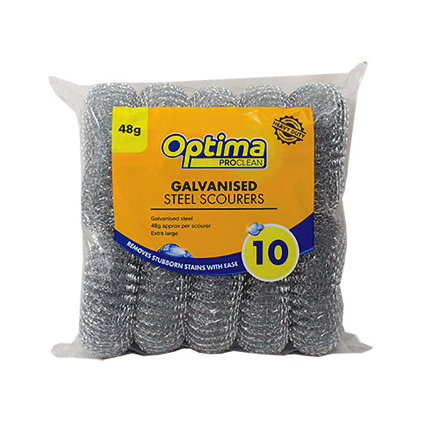 Galvanised Scourers - Pack 10 48gm
