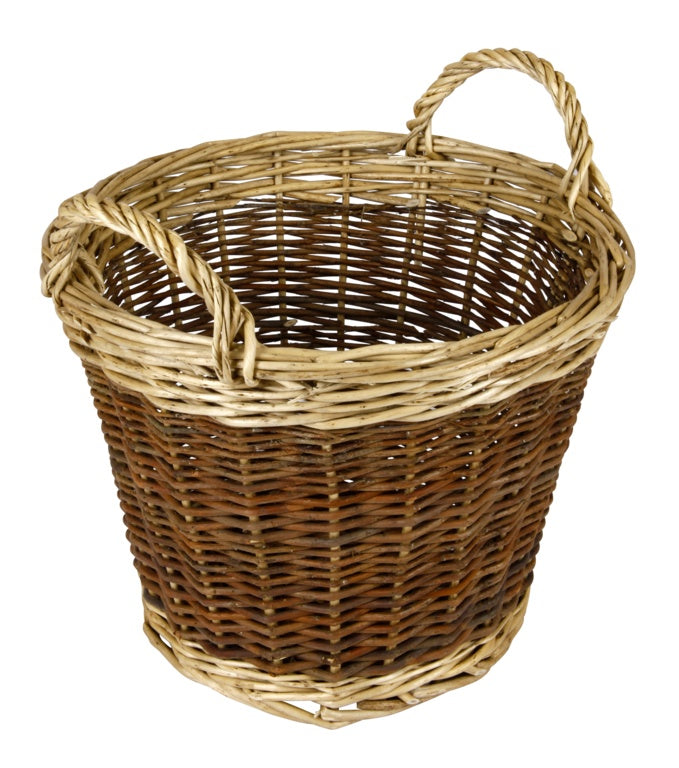 Two Tone Log Basket - 30cm