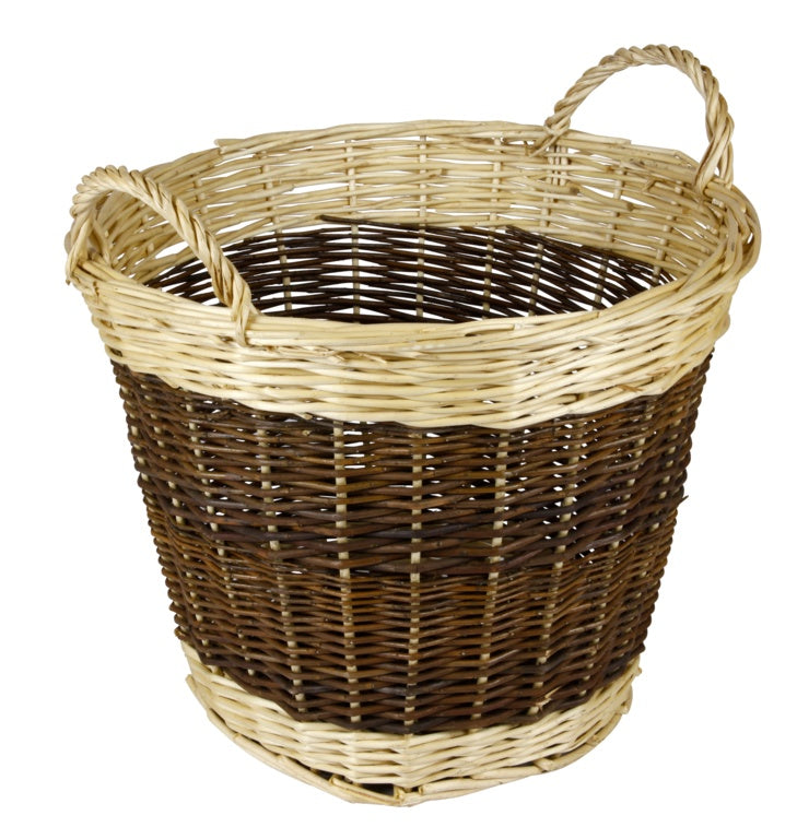Two Tone Log Basket - 48cm