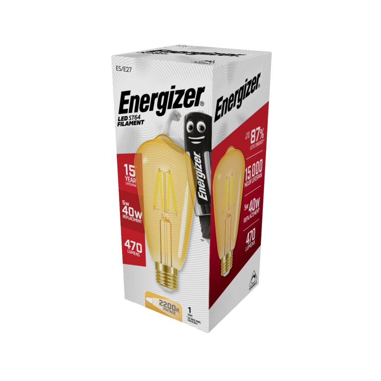 Filament LED ST64 E27 Dimmable - 5w 470lm