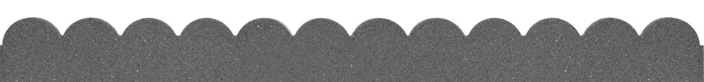 Flexi Curve Scallop Border - Grey 5x10x120cm