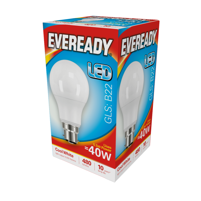 LED GLS - 40W 480lm B22