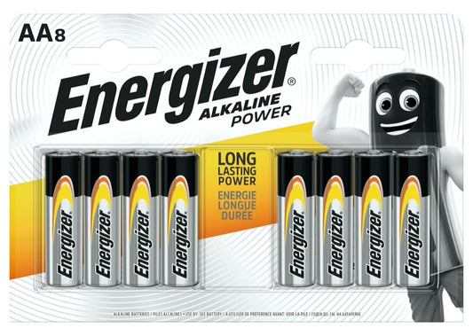 Alkaline Power Batteries - AA Pack 8
