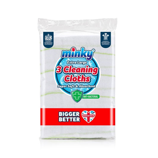 Anti-Bac Cleaning Cloths - Pack 3