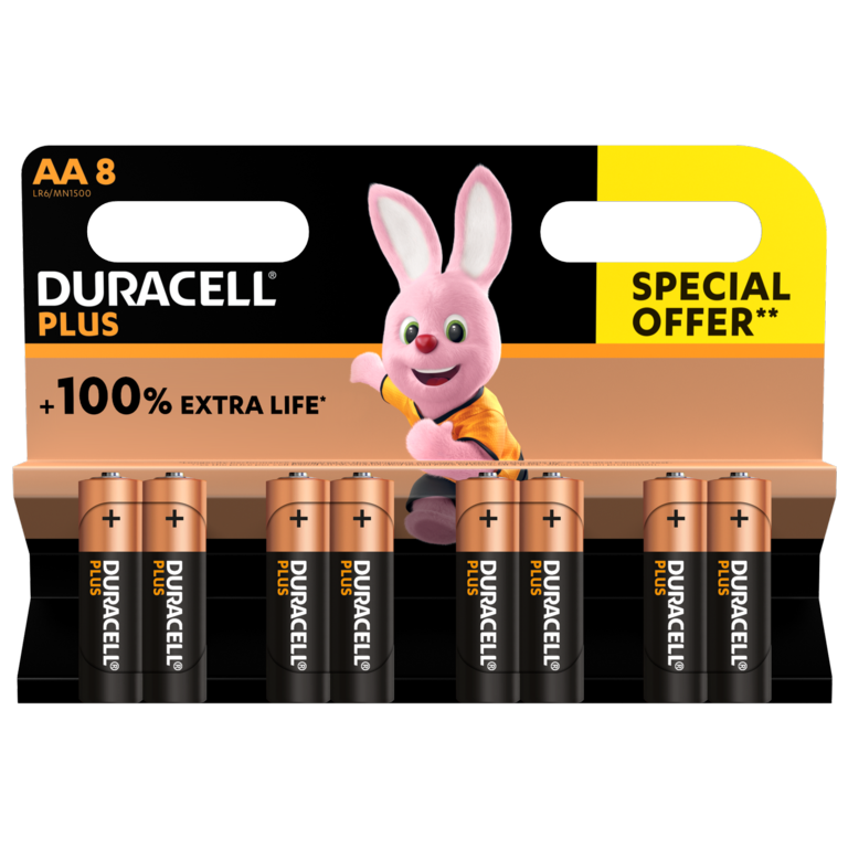 Plus Power AA Special Offer Pack - 8 Pack