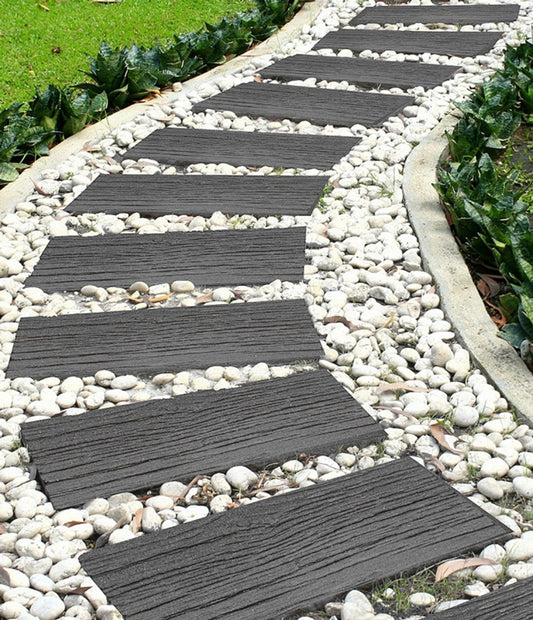 Railroad Stepping Stone Railroad Tie - Grey 2x25x60cm