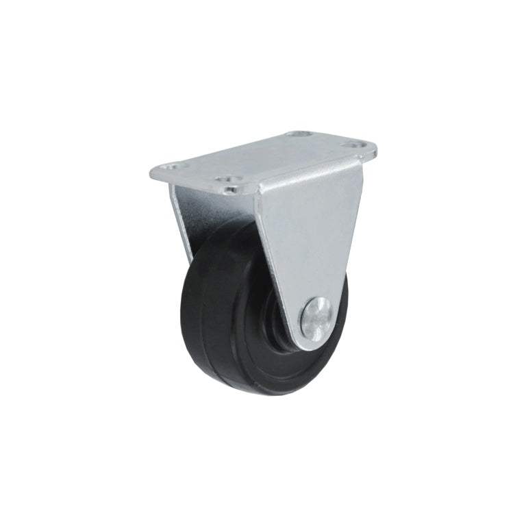 Rigid Castor Rubber Wheel - 40mm