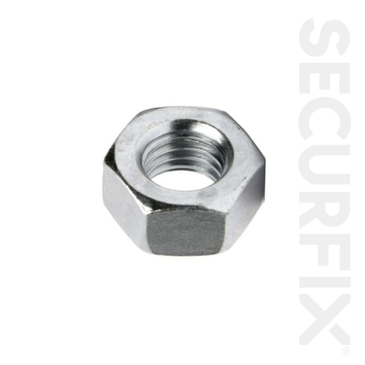 Hexagon Nuts Zinc Plated M6 - 150 Pack