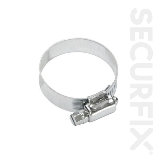 Hose Clip 12-20mm Zinc Plated - 10 Pack