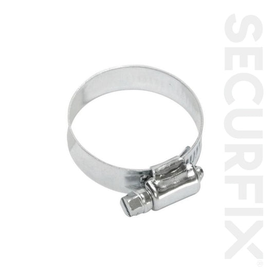 Hose Clip 20-25mm Zinc Plated - 10 Pack