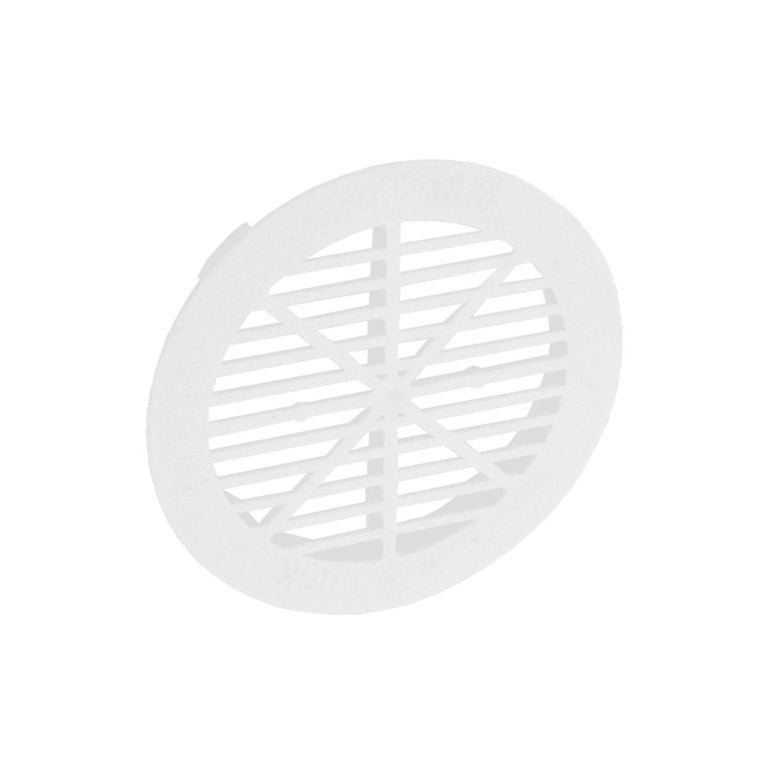 Plastic White Round Soffit Vent 70mm - Pack 8