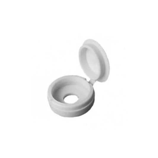 Fold Over Screw Caps - White - Pack of 12