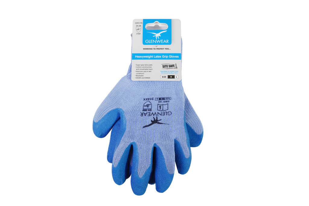 Heavyweight Latex Grip Glove - 9 Large