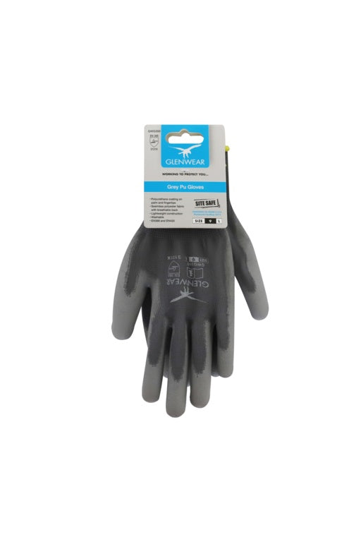 Grey PU Glove - X Large