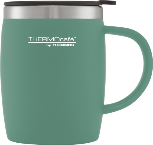 Thermocafe Soft Touch Desk Mug - Duck Egg 450ml
