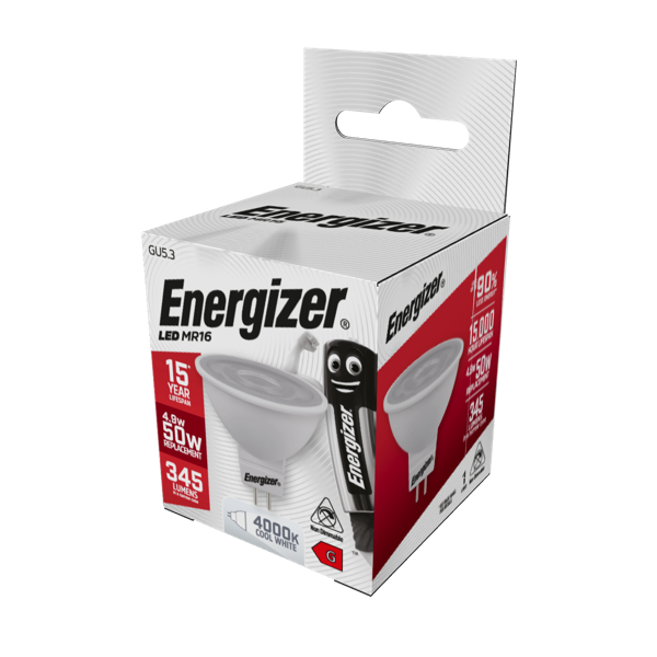 LED GU 5.3 MR16 3000k Warm White - 3.4w