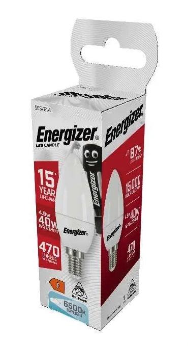 LED Candle SES E14 6500k Daylight - 4.9w