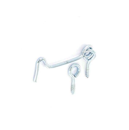 Gate hook & eye zinc plated - 75mm