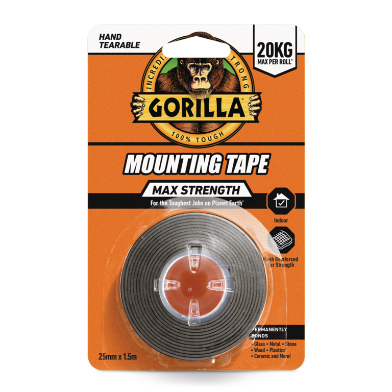 Max Strength Mounting Tape - 1.5m Black