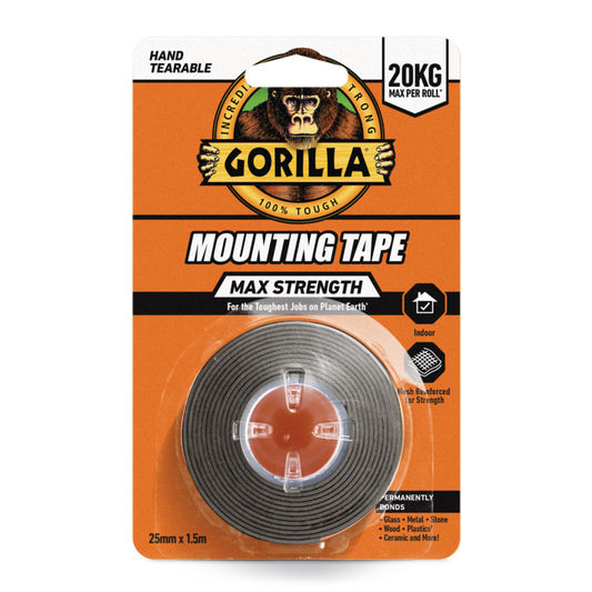 Max Strength Mounting Tape - 1.5m Black