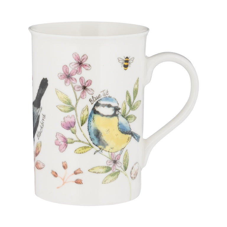 Garden Birds Honeysuckle Mug - 300ml
