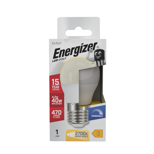 LED Golf 470lm Opal E27 Dimmable - 4.2w