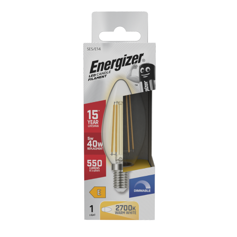 Filament LED Candle 2700k Dimmable 5w - 470lm
