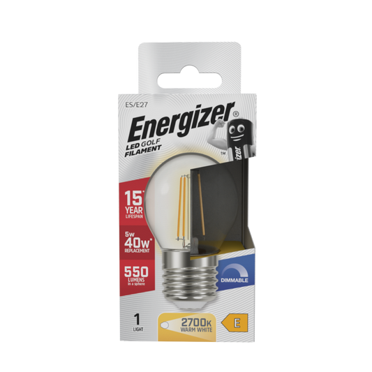 Filament LED Golf E27 Dimmable 5w - 470lm 2700k