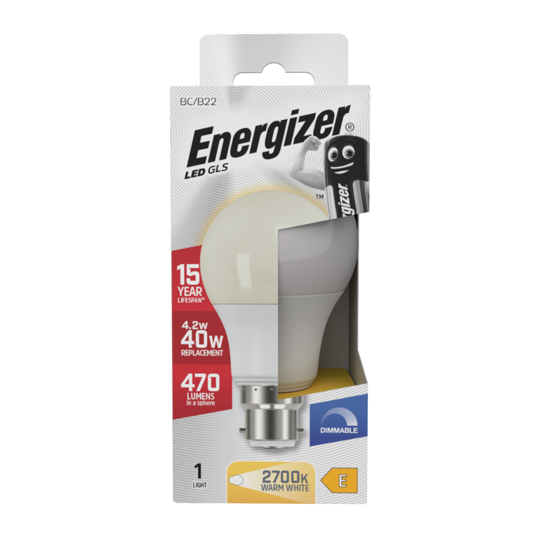 LED GLS B22 2700k Dimmable - 470lm