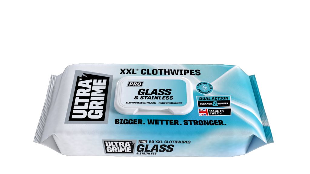 Glass & Stainless XXL+ Clothwipes - Pack 50