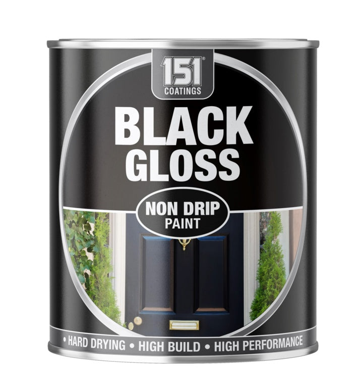 Non Drip Gloss Paint 300ml - Black