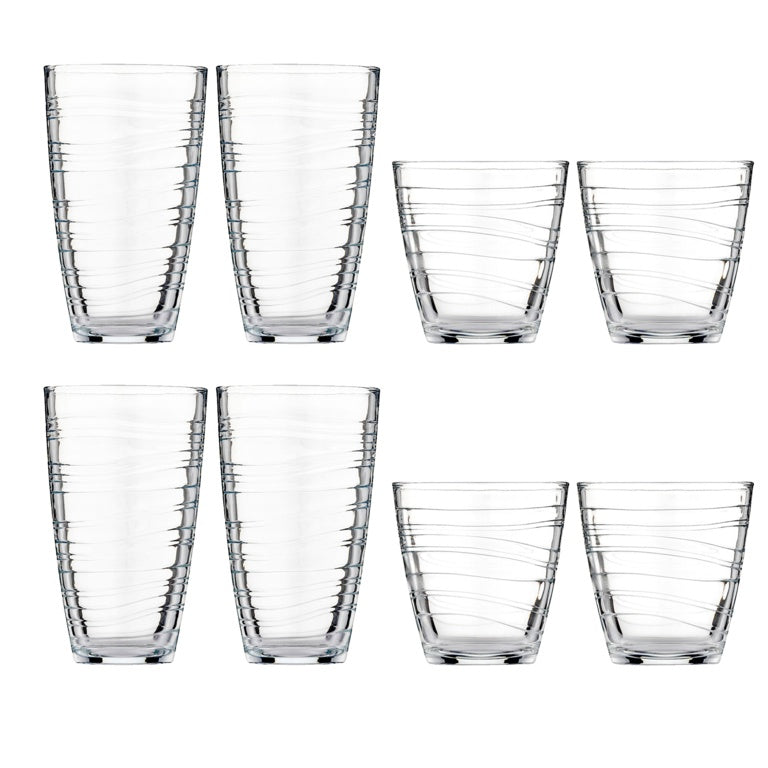 Essentials Swirl Tumbler Set - 8 Piece