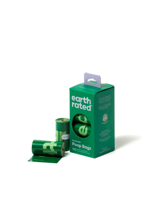 120 Poop Bags - 8 Rolls Lavender