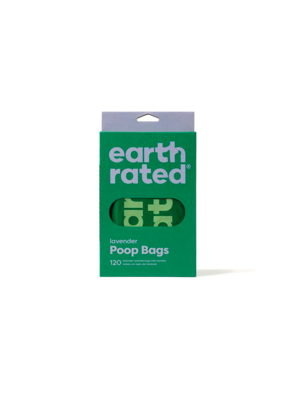 120 Easy Tie Handle Poop Bags - Lavender
