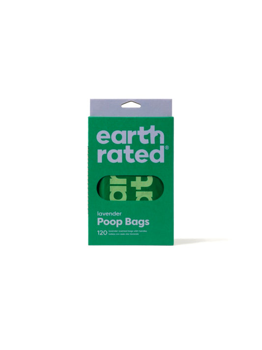 120 Easy Tie Handle Poop Bags - Lavender