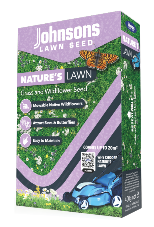 Natures Lawn Grass & Wildflowers Seed - 400g
