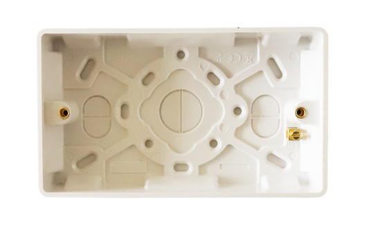 Double Pattress Box Square - 47mm