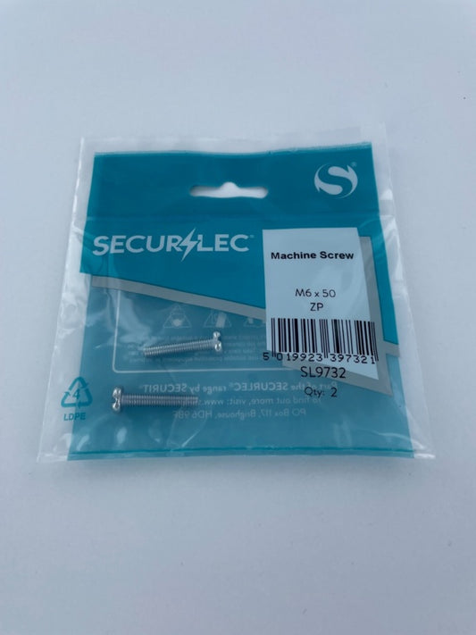 Machine Screw ZP M6 x 50mm - Pack 2