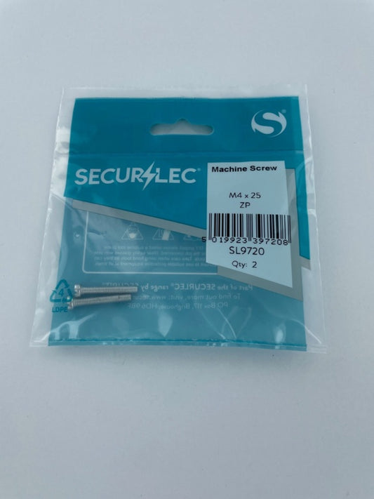 Machine Screw ZP M4 x 25mm - Pack 2