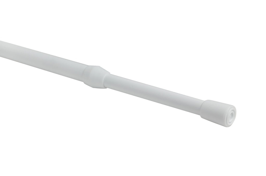 Extendable Metal Tension Rod White 40-60cm - 10-13mm