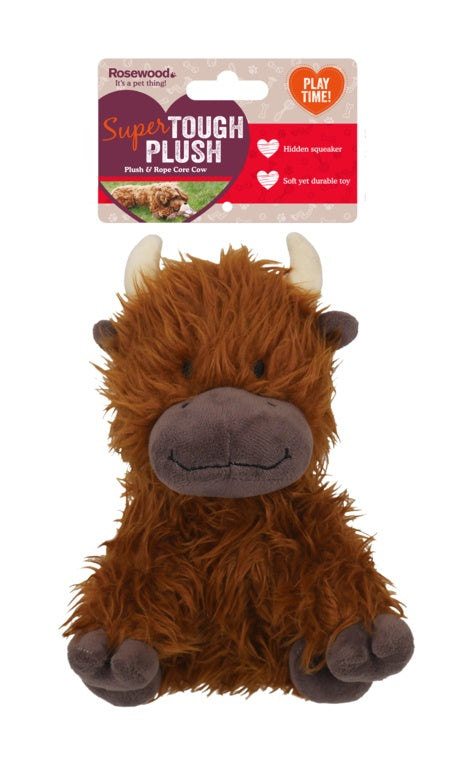 Tough Rope Core Cow Dog Toy