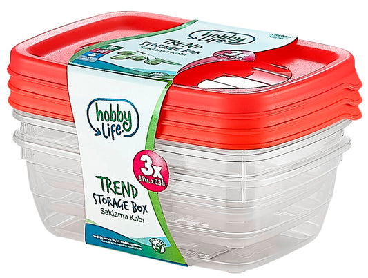 Trend Rectangular Food Saver - Pack 3