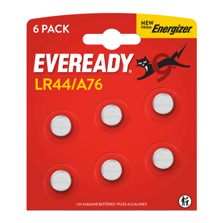 LR44 Batteries - Card of 6